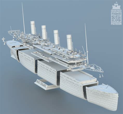 Titanic 3d model 3D model 3D printable | CGTrader