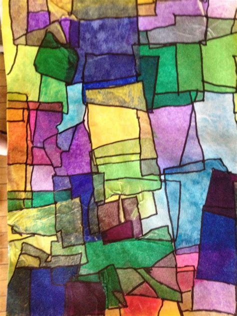 How to make tissue paper stained glass – Artofit