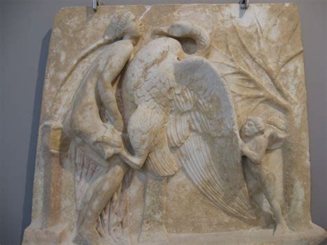 Zeus “wooed” Leto in the form of a swan. | Minoan art, Swans art, Leda