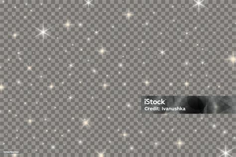 Sky Full Of Stars On Transparent Background Stars Of Different Sizes ...