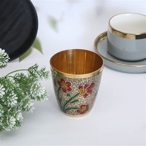 Buy Antique Brass Glass Online in India – Modern Yard Official