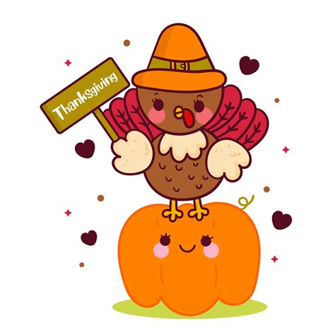Cute Thanksgiving Feast Clipart