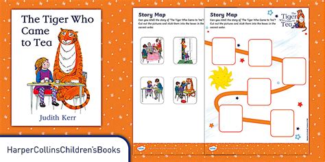 The Tiger Who Came to Tea Cut-and-Stick Story Map