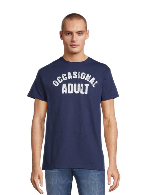 Men's and Big Men's Occasional Adult Graphic Tee with Short Sleeves ...