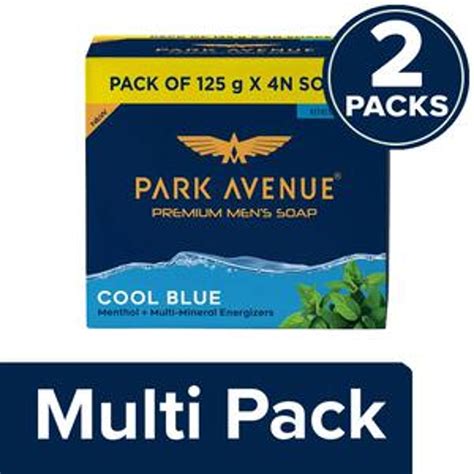 Park Avenue Premium Men's Soap - Cool Blue, Menthol Multi-Mineral Ener ...
