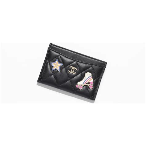 Chanel Card Holder Black And Gold at Rosie Halsey blog