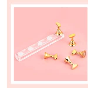 GOODIEBOX Acrylic Nail Display Stand Nail Tip Holder Magnetic Nail ...