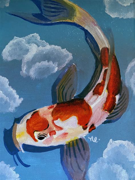 Koi Fish Painting Famous at Callie Ellis blog