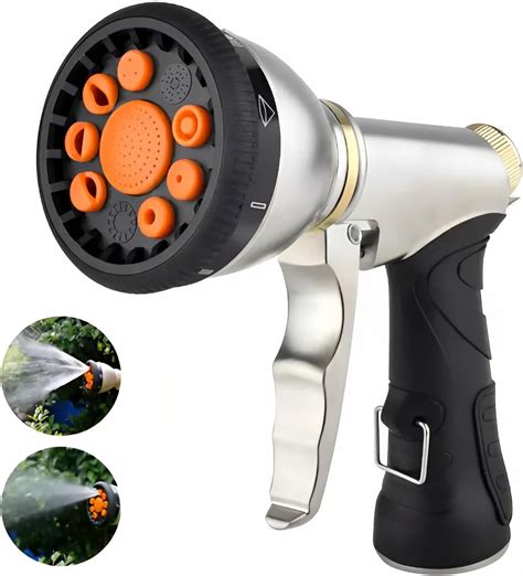 Amazon.com: Garden Hose Nozzle - Heavy Duty Metal High Pressure Hose ...