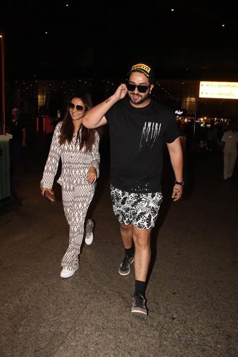 jasmin bhasin and aly goni back from london trip spotted at mumbai ...