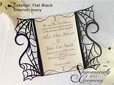 Web Wedding Invitation by Spider Web Wedding Invitation Laser Cut Web Wedding Invitation