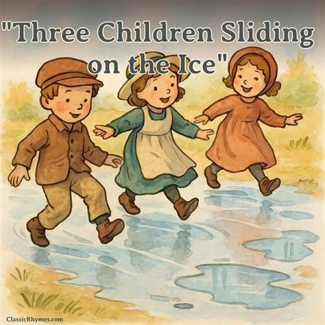 Three Children Sliding on the Ice: Lyrics, Meaning & Printable PDF ...