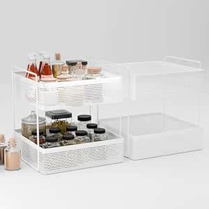Kuber Industries 2 Pcs Square 2-Tier Kitchen Rack Stand Organiser ...