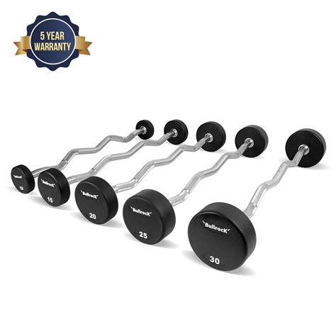 Fixed Weight Ez Curl Bars - BullrocK Fitness