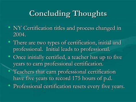 New York State Teacher Certification | PPT