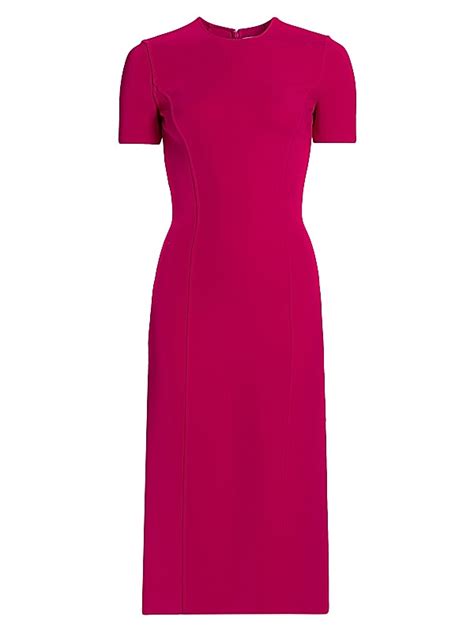 Shop Michael Kors Collection Stretch Wool Sheath Midi-Dress | Saks ...