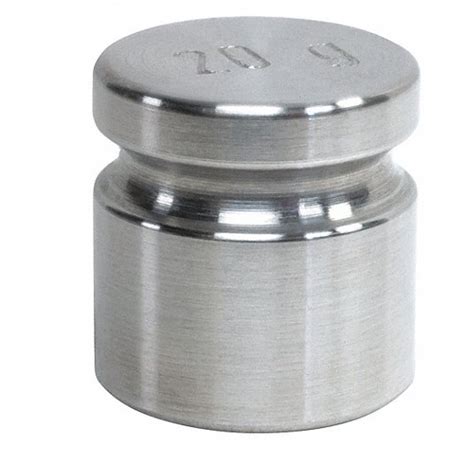 RICE LAKE WEIGHING SYSTEMS, 20 g Nominal Mass, 5, Calibration Weight ...