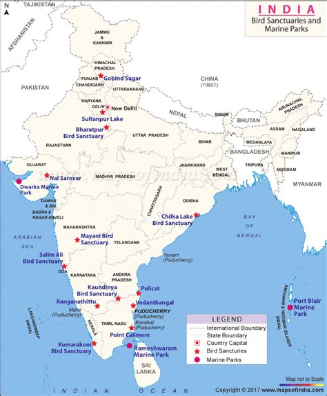 Bird Sanctuaries in India - General Awareness - Bank Exams PDF Download
