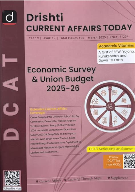 Drishti IAS Current Affairs Today English March 2025 - Budget 2025-26 ...