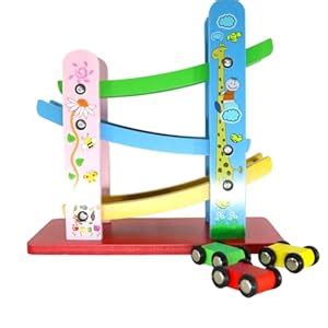 Buy Wooden Ramp Sliding Cars - Set of 3 Cars and 3 Ramps | Race Track ...