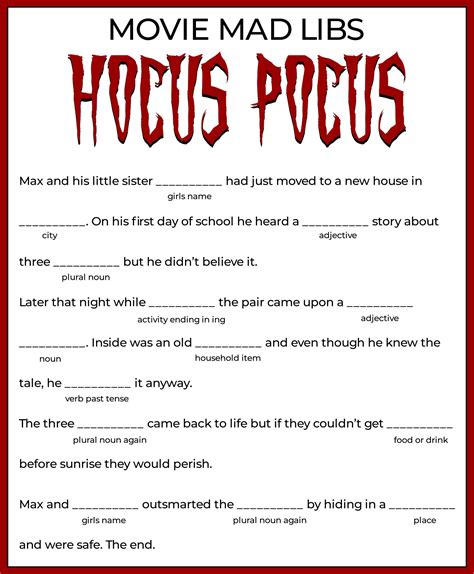 Printable Mad Libs Adults - Printable Free Templates