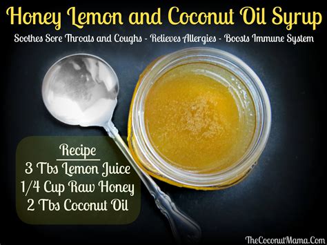 Honey and Lemon Cough Syrup with Coconut Oil | All About Wellness Solutions