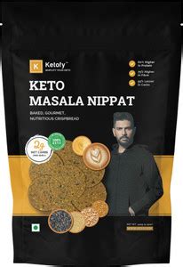 Ketofy Keto Masala Nippat | South Indian Baked Chips | Ultra Low Carbs ...
