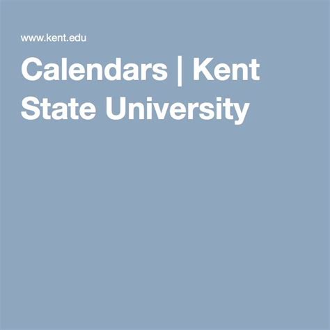 Kent State Calendar - Printable Calendars AT A GLANCE