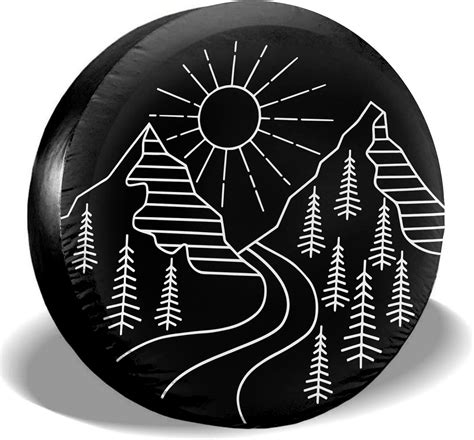 Buy Lobani Mountain Design Camper Spare Tire Cover Protectors ...