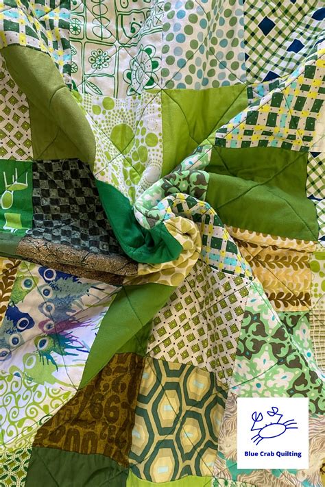 Blue Crab Quilting: Why Do Quilts Cost so Much Anyway? - The Green Patchwork Baby Quilt