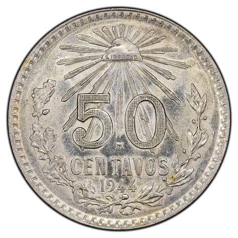 SOLD Mexico 1944 50 Fifty Centavos Silver Coin - The Toronto Coin Shop