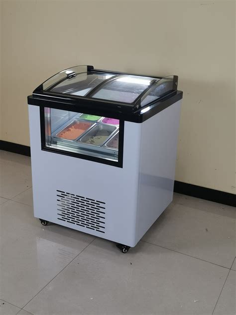 2022 Topcool Double Sliding Glass Door Ice Cream Display Chest Deep ...