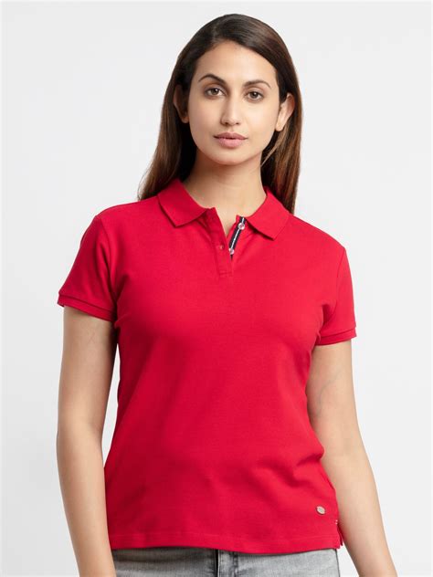 Buy Solid Polo T-Shirt for Women | Status Quo