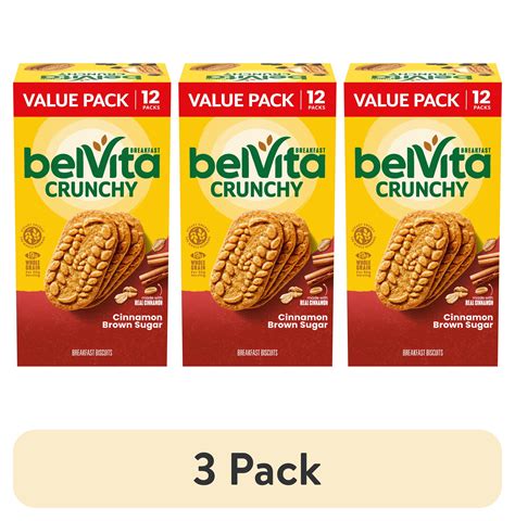 (3 pack) belVita Breakfast Bars Biscuits, Cinnamon Brown Sugar, Value ...