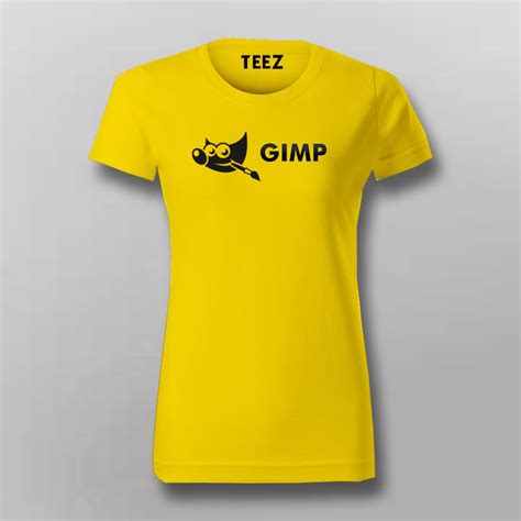 GIMP GNU Image Manipulation Program Logo T-shirt For Women – TEEZ.in
