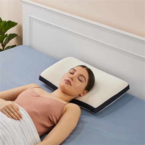 amazon basics Memory Foam Rectangle Contour Pillow for Neck Pain Relief ...