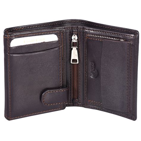 Sassora 100% Pure Leather Men's RFID Wallet(Dark Brown)