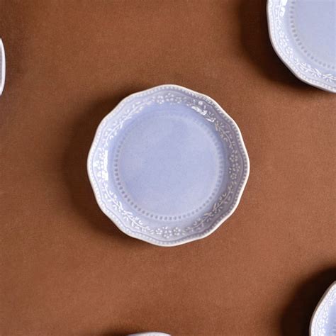 Lavender Round Small Dessert Plate Set Of 6 4.5" Online - Premium Small ...