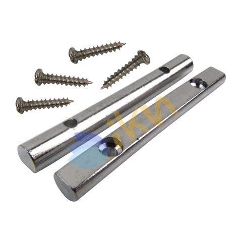 Generic NEW 2pcs 45MM Chrome Guitar String Retainers Bars Tension Bar ...