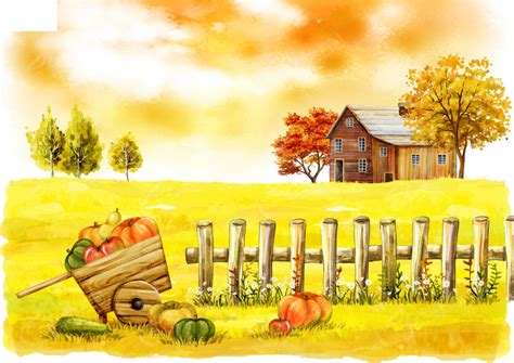 秋天的果实插画原画3543*2362图片素材免费下载-编号169177-潮点视频