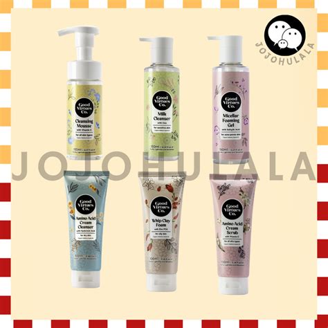 Good Virtues Co Facial Cleanser Foam 150ml Micellar Foaming Amino Acid ...