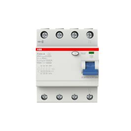 F204 A-25/0.03‚ ABB 25A-30mA, 4P (FP) RCCB