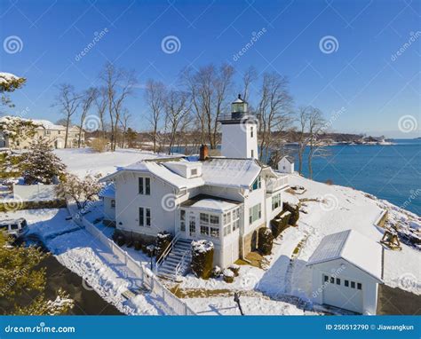 Hospital Point Lighthouse, Beverly, MA, USA Stock Photo - Image of ...