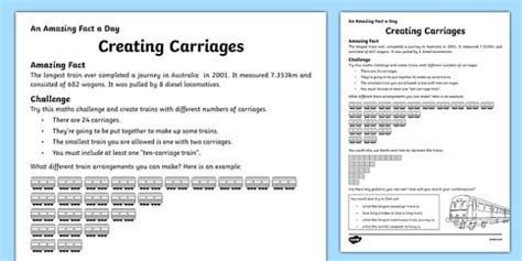 Creating Carriages Worksheet / Worksheet, worksheet
