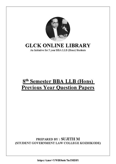 Interpretation of Statutes - Question Papers for BBA LLB 8th Sem (2016 ...