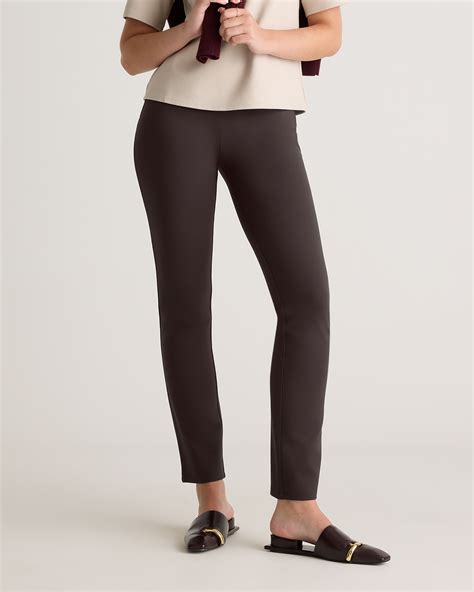 Ultra-Stretch Ponte Straight Leg Pants - Petite 26" inseam