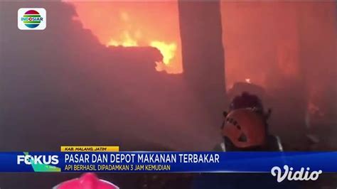 Pasar Dan Depot Makanan Terbakar - Indosiar Regional
