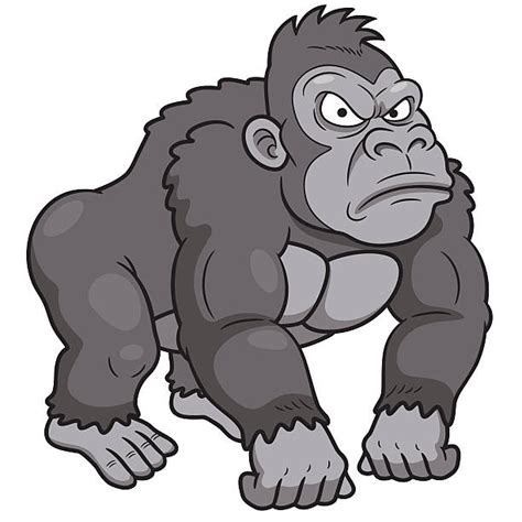 Silverback Gorillas Clip Art Illustrations, Royalty-Free Vector ...