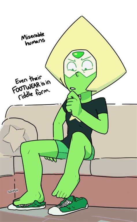 Peridot trying on shoes | Steven Universe | Steven universe, Steven ...