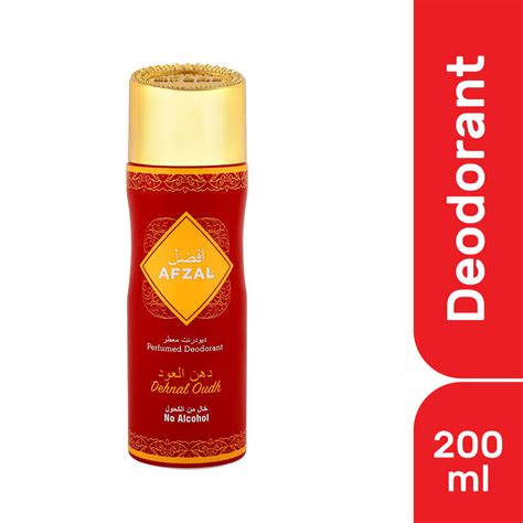 Buy Afzal Dehnal Oudh Deodorant Body Spray for Men and Women | 200ml ...